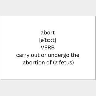 abort definition Posters and Art